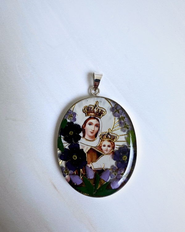 MEDALLON SAGRADO CORAZÓN & VIRGEN DEL CARMEN DOBLE VISTA - Image 6